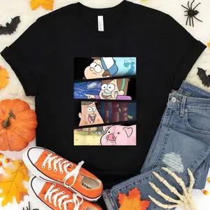 Funny Gravity Falls Group Shot Shirt, Gravity Falls Characters Unisex Shirt, Gravity Falls Merch