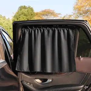 Car Window Sunshade Curtain, Suction Cup Baby Car Seat Shade, Heat Insulation Privacy Curtain for Rear Side Windows, Car Window Shades, Automotive Glass Sunshade