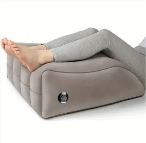 The Modern Mantel  inflatable leg lift pillow, a portable wedge pillow with a storage bag, a multifunctional leg lift pillow that helps promote blood circulation, treat leg injuries, and provide leg rest