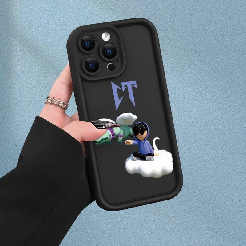 CT Sad Boy Designer Shockproof Protective Phone Case - Aesthetic Look, Cute Artwork Accessory for iPhone Xs,11,12,13,14,15,16 Pro Max - Holiday Cover QXB322, Accessories, Iphone 15
