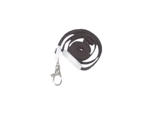 Advantus 75421 Deluxe Safety Lanyards, Lobster Claw Hook Style, 36" Long, Black, 24/Box
