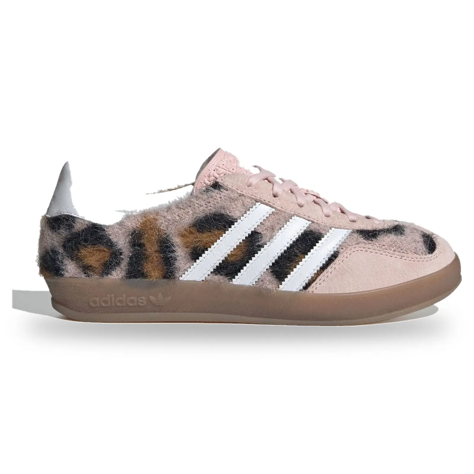 Adidas Gazelle Indoor atmos Pink Trinity Leopard Print Women's Fashion Low-Top Sneaker - Round Toe, Office Wear, All Season Casual Footwear, Burgundy Accents