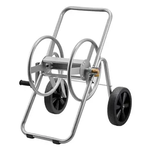 VEVOR Water Hose Reel Cart, 200/300 ft High-Pressure Garden Hose Cart, Hoses Reel Carts with Two Wheels, Handle & Heavy-Duty Mesh Storage Basket, Portable Hoses Reels for Garden Watering, Car Washing