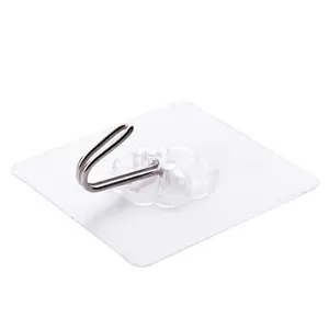 Waterproof Non-Slip Adhesive Hooks, Strong Clear Command Hooks for Bathroom Kitchen, No Residue Removable Wall Hooks, Heavy Duty Organization for Towels Curtains, Reliable Multi-Purpose Home Storage Solution