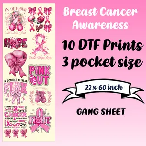 Breast Awareness 2024 Ready To Press DTF Bundle Sheet