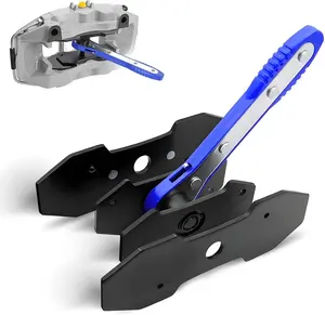 Car Brake Piston Press Tool – Effort-Saving 360° Rotating Caliper Wrench for Single, Dual & Quad Piston Disc Brakes, Portable Brake Repair Tool