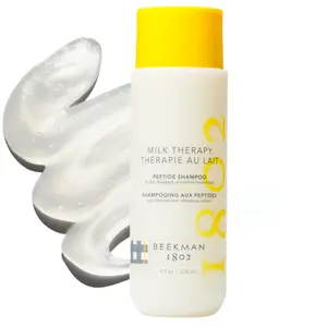 Beekman 1802 Milk Therapy Peptide Shampoo – Repairs Damage & Improves Hair Health With Goat Milk Proteins, Brazilian Flex Peptide Bond & Hydrolyzed Collagen, Safe for Color-Treated Hair, 8.45 fl oz