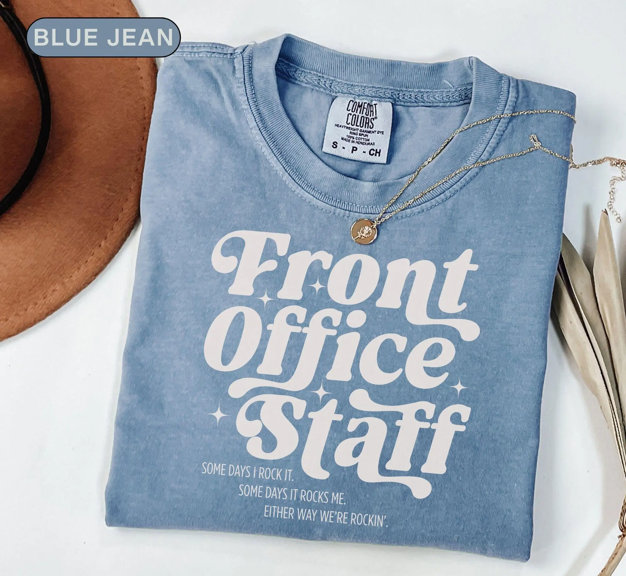 Retro Front Office Staff Comfort Colors Shirt, School Secretary Attendance Administration Tshirts, Appreciation Gift