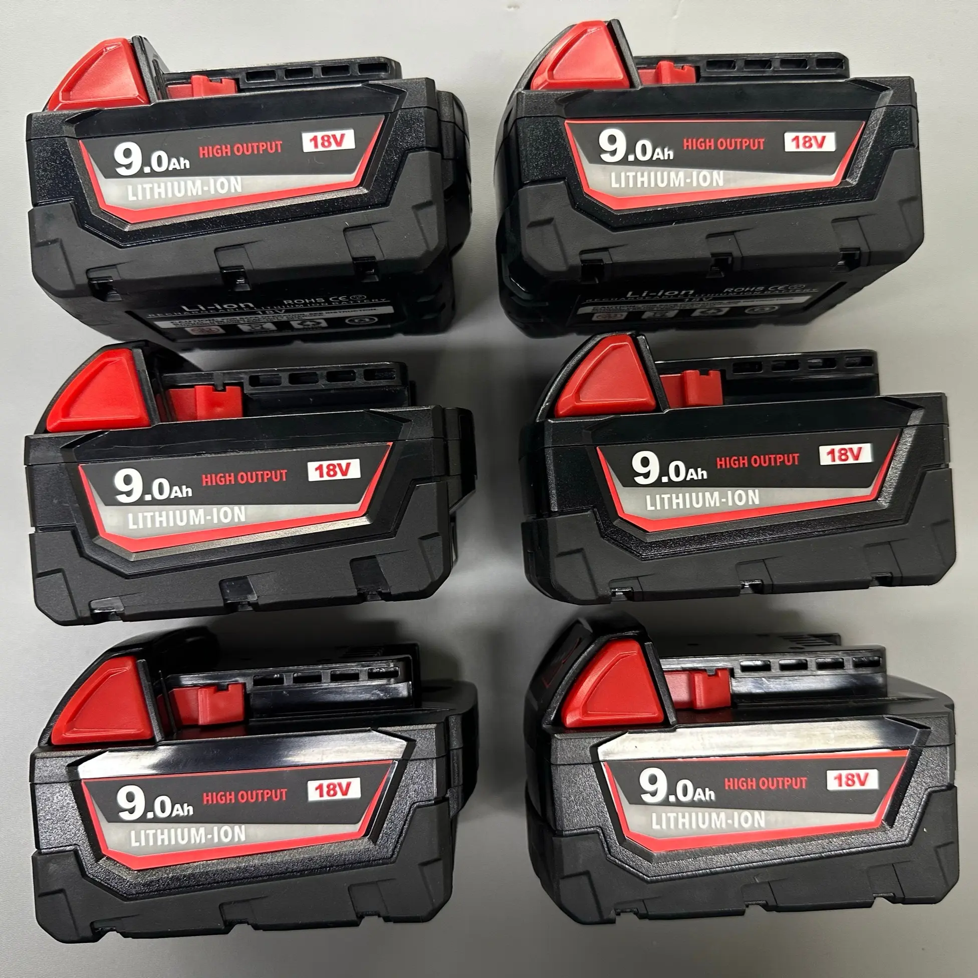 2/4/6 9000mAh 18V Replacement Battery for milwaukee battery M-18 Battery Pack Compatible with milwaukee battery  Lithium Battery  Cordless Tools