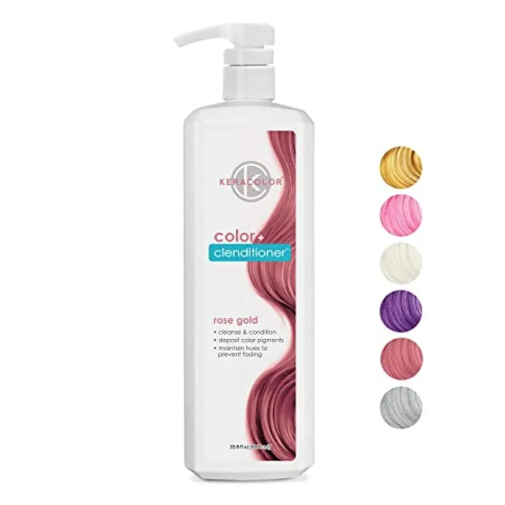 KeraColor Color + Clenditioner Liters Hair Coloring Nourishing with Keratin & Coconut Oil for Semi-Permanent Hair Dye, Haircare, Coconut Oils