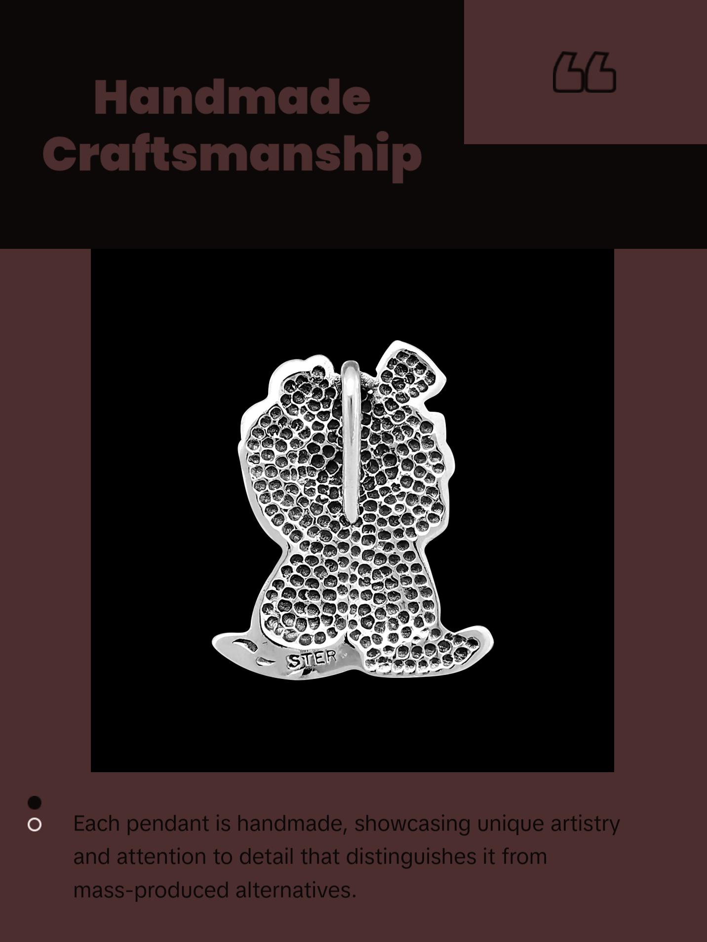 Circus Clown Pendant • 925 Sterling Silver • Diamond Cut • Handmade Jewelry