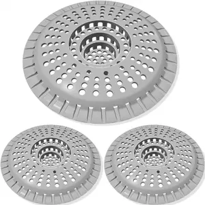 3 Pack Bathroom Sink Drain Strainer, Hair Catcher Shower Drain, Shower Drain Cover, Bathtub Hair Catcher,  Tub Hair  Stopper Accessories, Kitchen Sink Garbage Plug Bathroom Necessities