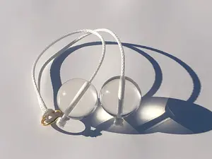 Ceyda Click Clacks Clackers Noise Maker Toy in Clear color- Fun Acrylic Toy for Ages 18 Years and Up, Made in the USA