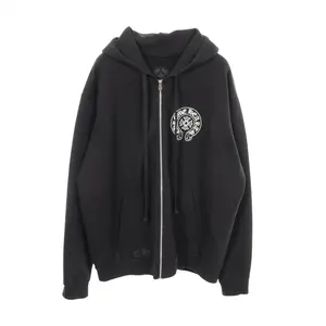 Pre-owned Chrome Hearts Cotton Small Leather Goods Dagger Zip Hoodie Limited