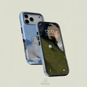 Hug Polar Bear Baby Bear Snow Print Phone Case, Durable Two-In-One Protection, Fits iPhone 17 16 15 14 13 12 Pro Max, Samsung Galaxy S25 S24 S23 S22 Ultra Series