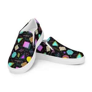 "Arcade After Dark" Women’s Slip-On Canvas Shoes