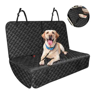 Bark Lover Dog Car Seat Cover for Back Seat – Waterproof & Non-Slip Backseat Protector for Pets and Kids, with Middle Armrest Access – Rear Seat Cover Universal Fit for Most Cars, SUVs & Trucks