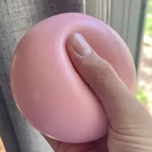 Giant Bubblegum Squishy Ball – Glossy Pink Stress Ball Fidget Toy, Satisfying Slow Rebound - Perfect for ADHD & Stress Relief