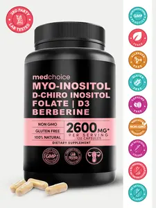 14-in-1 Inositol Supplement Healthcare Support for Women - 40:1 Myo-Inositol & D-Chiro Inositol Powder Womens Supplement, Pack of 1