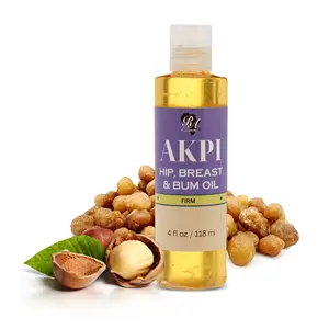 RA Cosmetics Akpi Lifting Oil for Butt HIPS and Breasts - 100% Natural Surgery-Free Beauty Solution - Firming Toning Skin Oil with Akpi Seeds