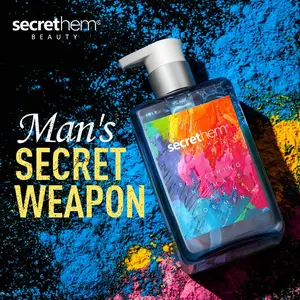 Secrethem Men's Intimate Wash Liquid pH Balancing Antibacterial Care Lotion Comfort Body Care Hypoallergenic Mint Scented 260ml
