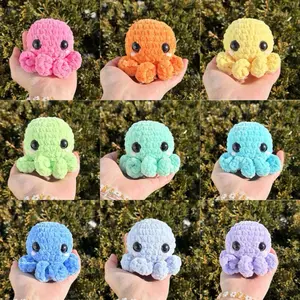 Hand-crocheted octopus