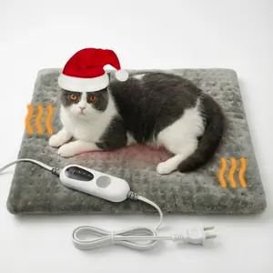 【Pain Away】Heated Pet Pad for Dogs & Cats - 7-Layer Safe Design, Chew-Resistant Cord | Auto Overheat Protection, Waterproof & Machine Washable | Cozy Christmas Gift for Indoor & Outdoor Pet Beds professional heating pad Portable Shawl