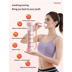 2025 New Breathing Dumbbell Trainer – Adjustable Respiratory Resistance, Portable Lung Capacity & Abdominal Breathing Exercise Device, Fitness & Home Workout Equipment