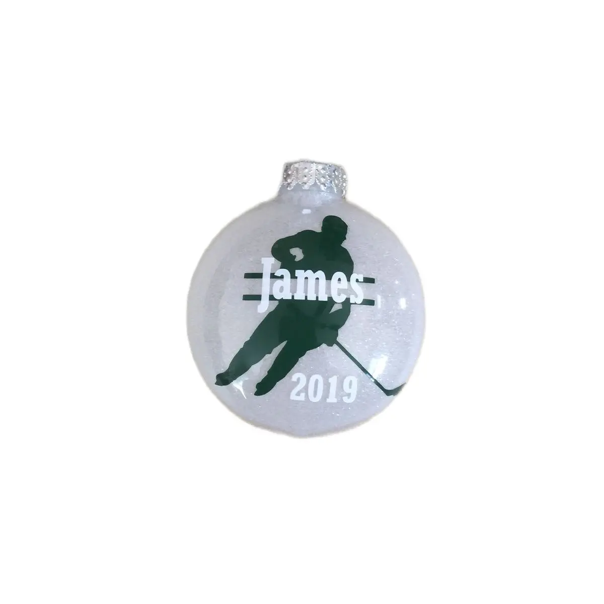 Personalized Fancy Name Ornament - Glittered Script Name Ornament for Tree Decor  Decoration Gifts