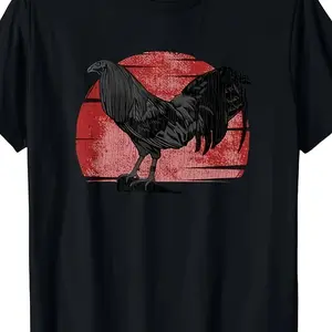 NEW LIMITED Vintage Rooster Tee Cock Fight Enthusiast T Shirt Size S 5XLYouth Sport Style Tee Comfortable Cotton T Shirt Trendy Streetwear for Men Perfect for Training Running and Everyday Outfits Graphic tee