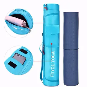 Yoga Mat Bag with Shoulder Strap – Lightweight Waterproof Mat Carrier with Pocket for Gym, Pilates, Workout & Travel