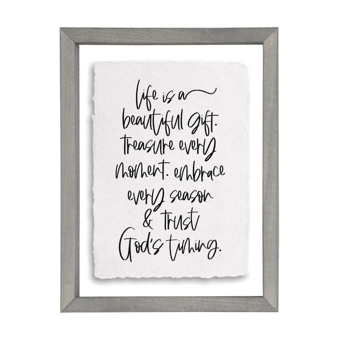 Sincere Surroundings 14" Life Beautiful Gift Floating Frame