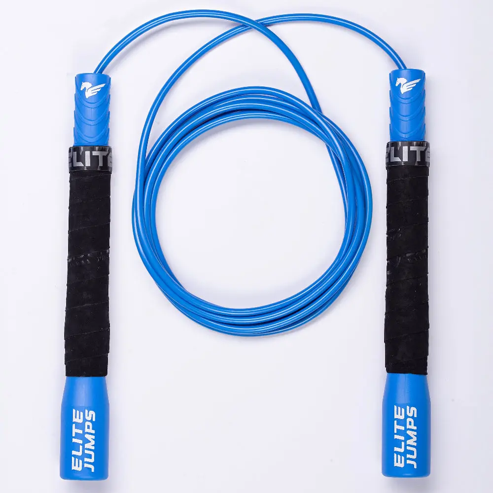 Fit Plus Pro Freestyle PVC Jump Rope for Tricks - Unbreakable 8" Long Handles with Non-Slip Grip Tape - Premium Adult Jump Ropes for Fitness - Lightweight Cardio Boxing Skipping Jump Rope