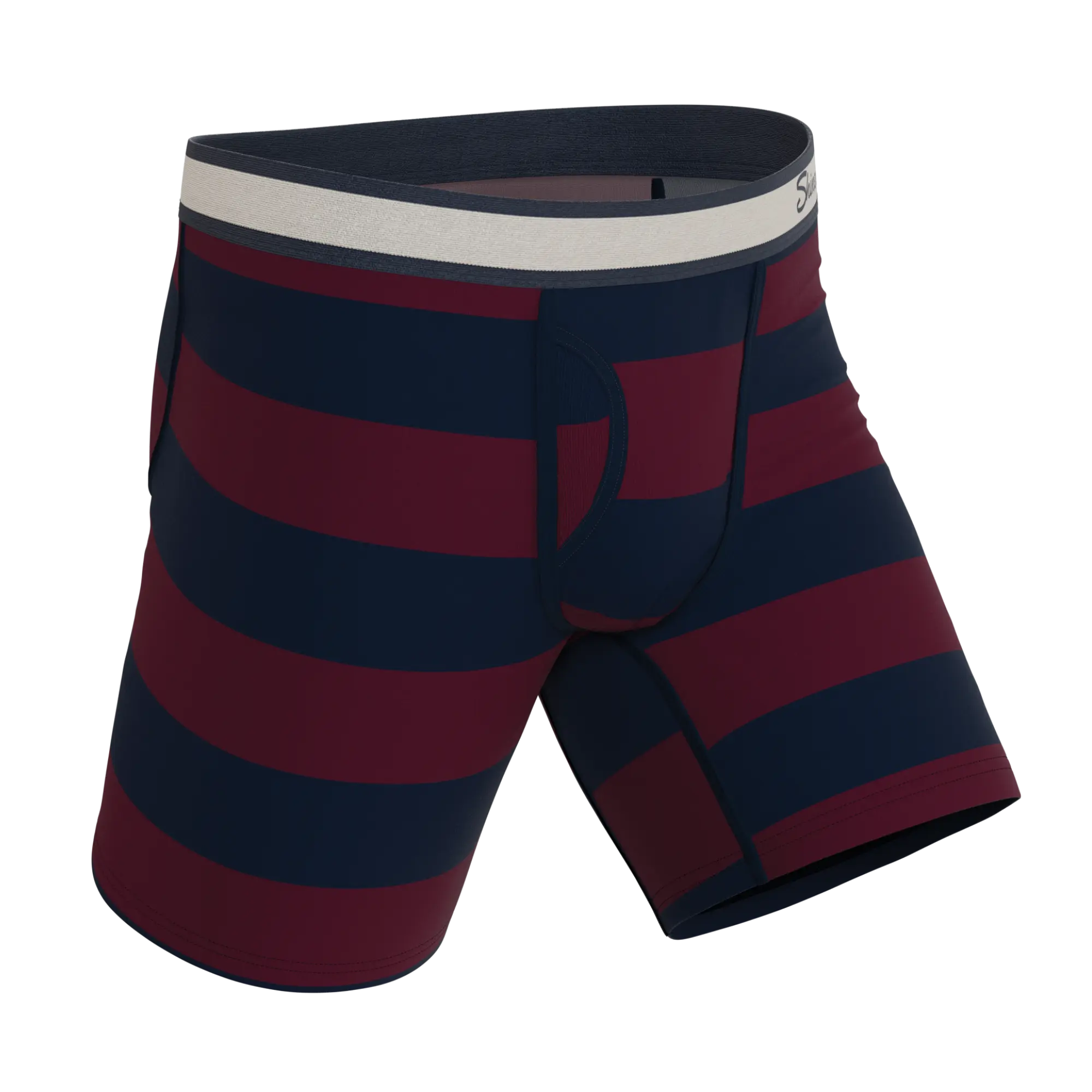 The Pitch | Shinesty Rugby Stripe Ball Hammock® Boxer - Long Leg