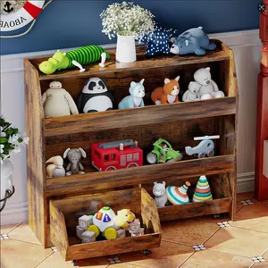 【TreasureFinds】COZPAW 2-Tier & 3-Tier Mobile Children's Toy Storage Cabinet with Wheels,Cabinet Racks cabinetorganizer ,multifunctional storage. organizer bin. Shelf Furniture