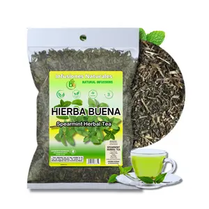 VIRAL Spearmint (HIERBABUENA) Herbal Tea – 4 oz (113g) – Dried Mentha Spicata Leaves – Caffeine-Free, Vegan, Non-GMO, Gluten-Free – Loose Leaf Herbal Infusion – Hierba Buena by BexpertsUSA