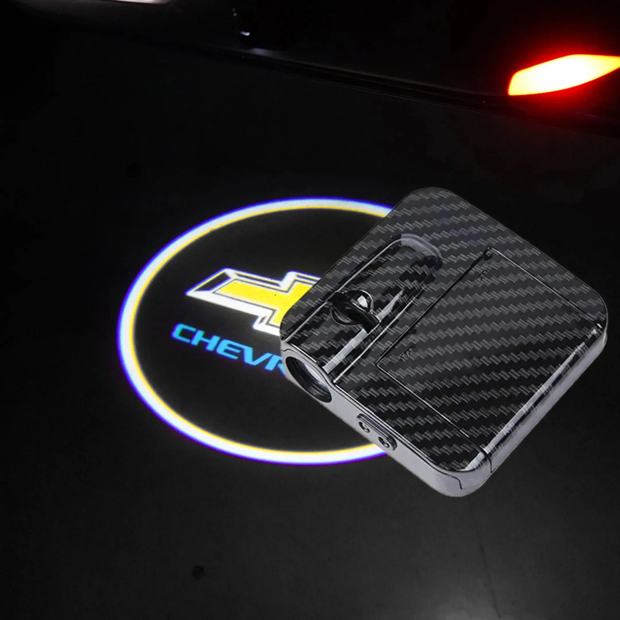 2pcs  for Chevrolet Sensor Door Light Projector LED Light This product card also has 35 different brand car model light projectors to choose from