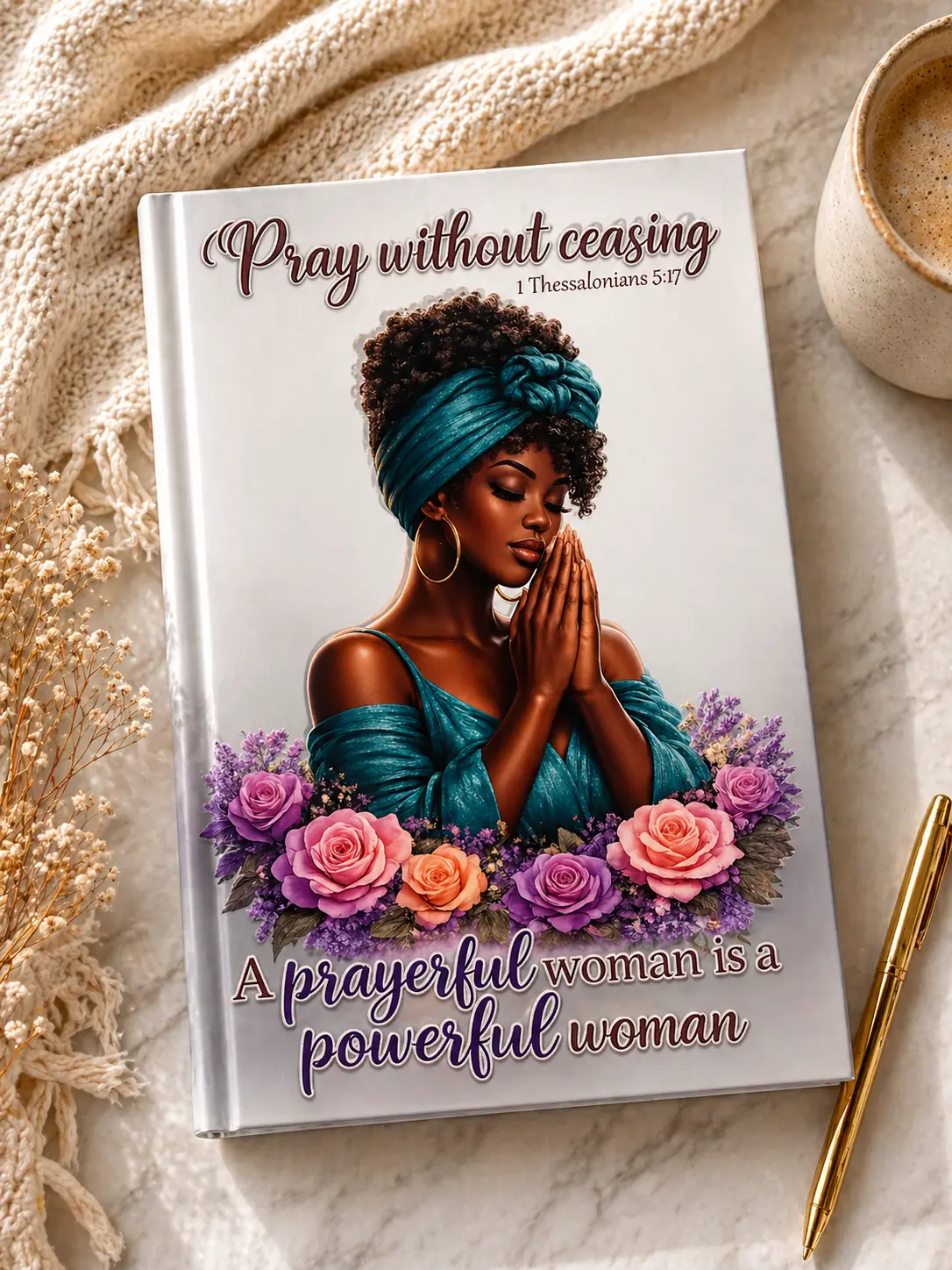 Pray without Ceasing UV DTF Journal Transfer