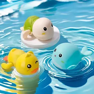 2 Pack Swimming Baby Bath Toys, Water Pool Floating Wind Up Toys