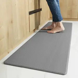 Anti-Fatigue Kitchen Mat, Memory Foam Standing Pad, 17.32x47.24 Inches, 0.47 Inch Thick, Waterproof Non-Slip