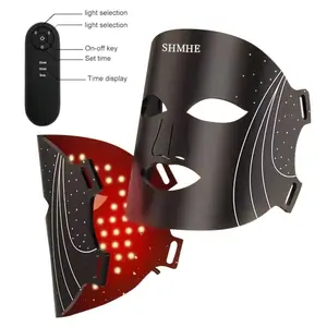 7-Color LED Photon Therapy Face Mask Rechargeable Silicone Anti-Aging Skincare Tool with Eye Protection for Women Daily Care Gift