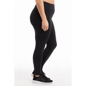 High-Rise Tummy Control Leggings (Plus Size) Mesh Spandex