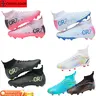 Unisex Fabric-PU Upper Soccer Cleats - Youth Less Than Ankle Height Long-Stud Football Boots, Dynamic Comfort, Non-Slip, Wear-Resistant, Stable, Enhanced Traction for All Seasons Training (EU43, Cleats for Soccer)