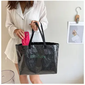 Tote Bag with Double Handle - Beach Travel Shopping Shoulder Bag for Everyday Use Carry All Essentials