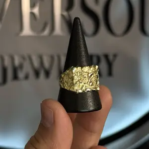 14K GOLD NUGGET RING