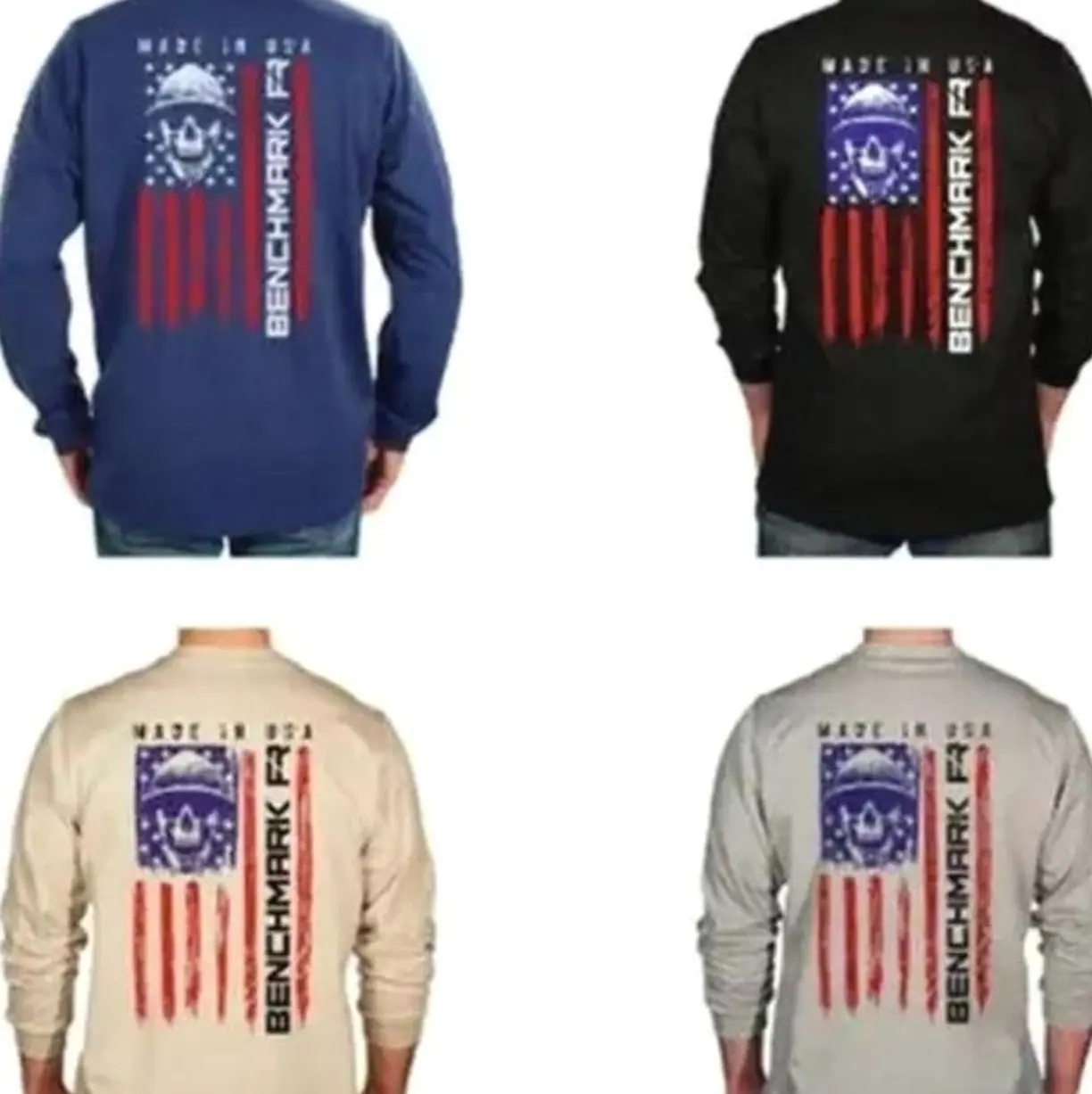 #FR Benchmark Skull Flag Flame Resistant Shirt, FR Non-Pocket Version FR Menswear & Womenswear, Workwear Durable Logo Graphic Cotton, Casual Tops for Men & Women T-Shirt, Sweatshirt, Hoodie,, Trendy Best Gift A4H4Y