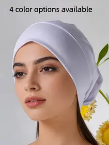 Soft Modal Muslim Hijab Cap, Turban Hijab, Lightweight and Stretchable, One-Color, Perfect for Daily Wear, Comfortable Head Cover
