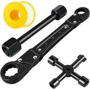 Angle Stop Wrench Kit, Plumbing Tools, Angle-on Plumber Wrench for Quick And Hassle-Free Angle Stop And Supply Nut Installations