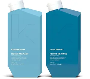 Kevin Murphy Repair Me Wash & Rinse Duo - 8.4 oz Each - Intense Shine & Long Lasting Style - Non Aerosol Formula - Botanical Blend - Firm Hold - Eco Friendly Gel Haircare