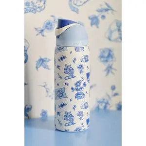 Owala UO Exclusive Delft Cat Print FreeSip 24 oz/ 32 oz Water Bottle